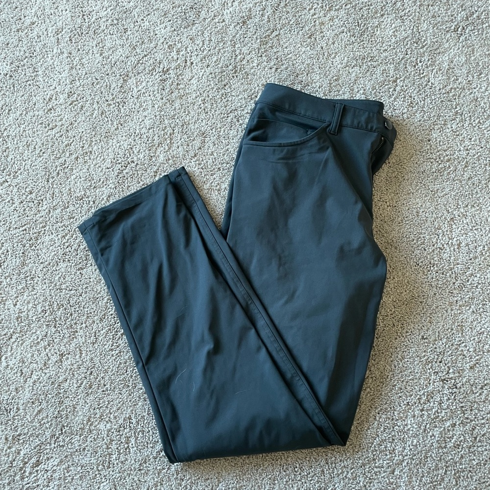 Mens Lulu Lemon ABC classic fit pants slate gray